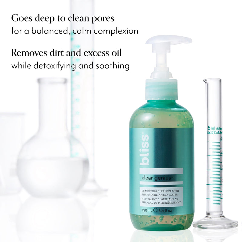 Bliss x LG Clear Genius Pore-Purifying Cleanser product benefits 