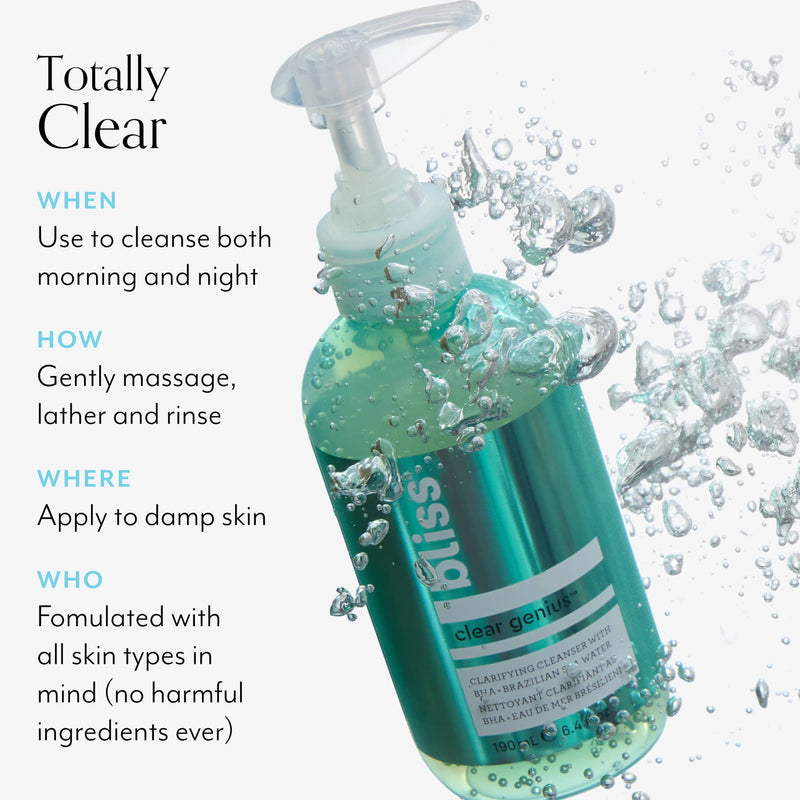 Bliss x LG Clear Genius Pore-Purifying Cleanser when, how, where, who