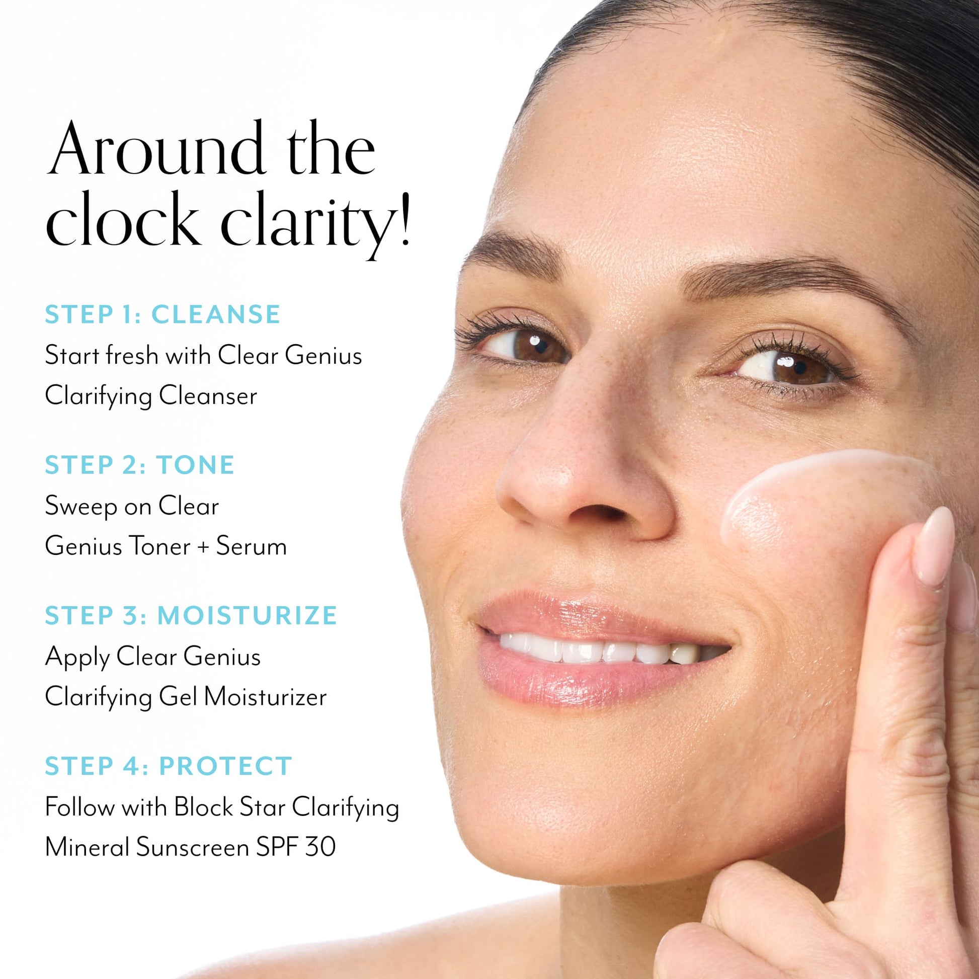 Clear Genius Clarifying Gel Moisturizer with Clarity 5 Complex routine builder