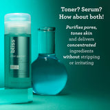 clear genius toner + serum product callout