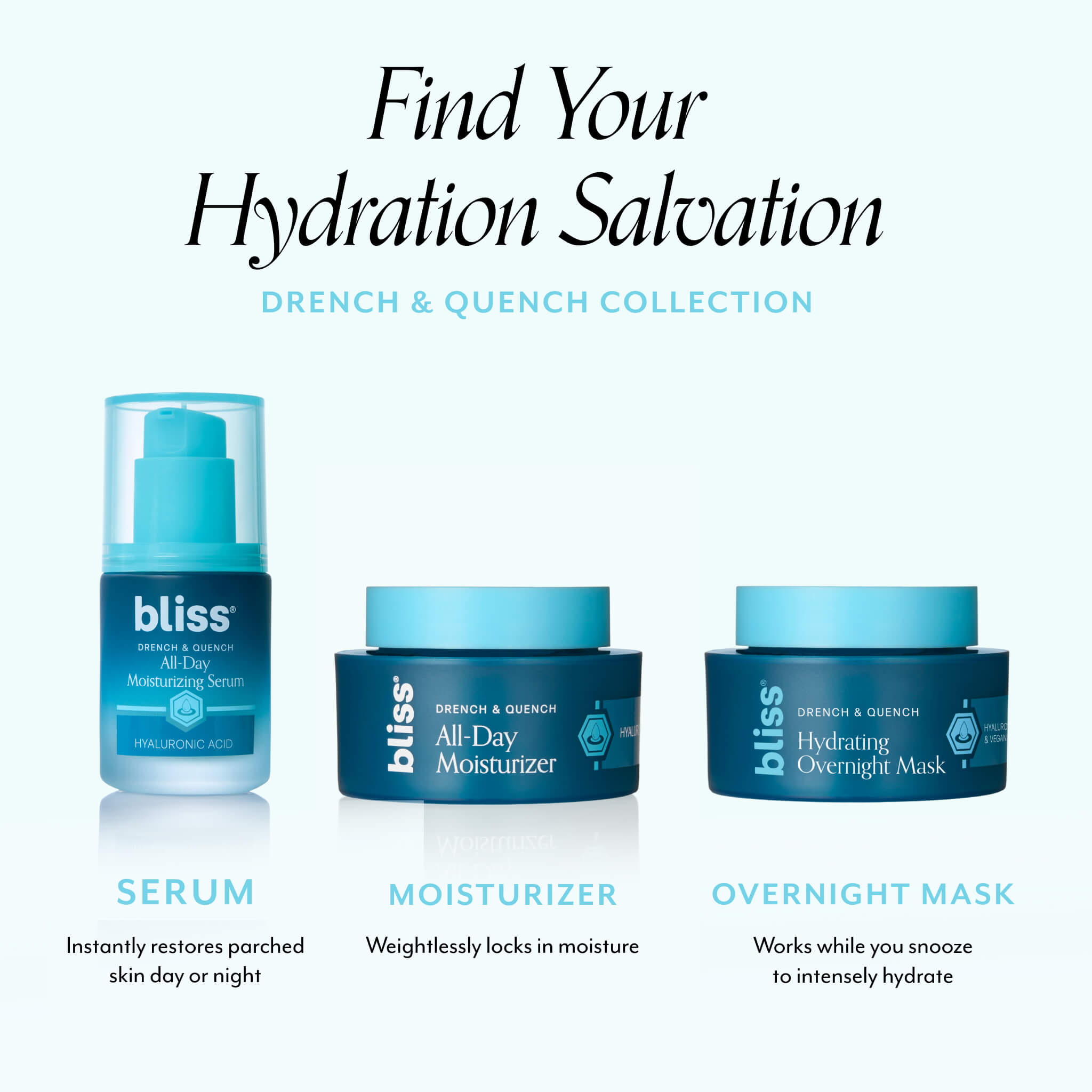 Drench & Quench Hydrating Overnight Mask with Hyaluronic Acid