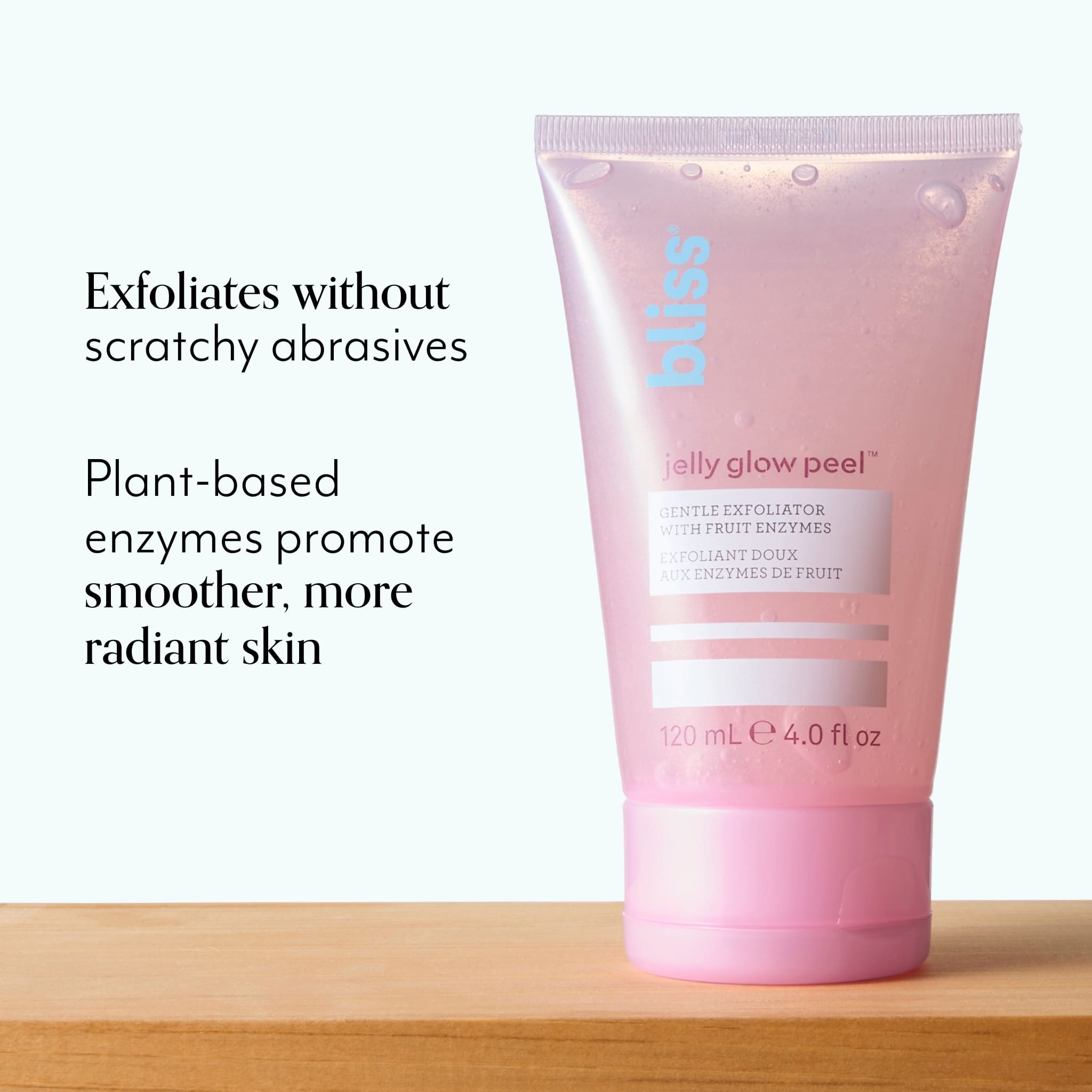 Jelly Glow Peel Gentle Exfoliator benefits plant based