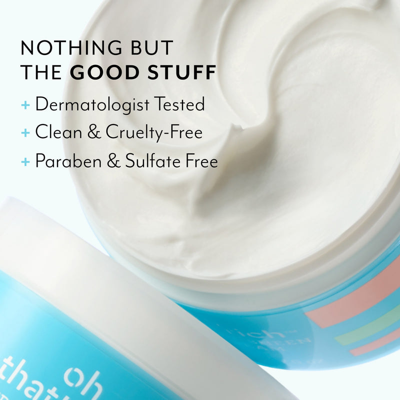 Bliss x LG Oh That's Rich Ultra Silky Sheen Body Cream is dermatologist tested, clean & cruelty free, and paraben & sulfate free