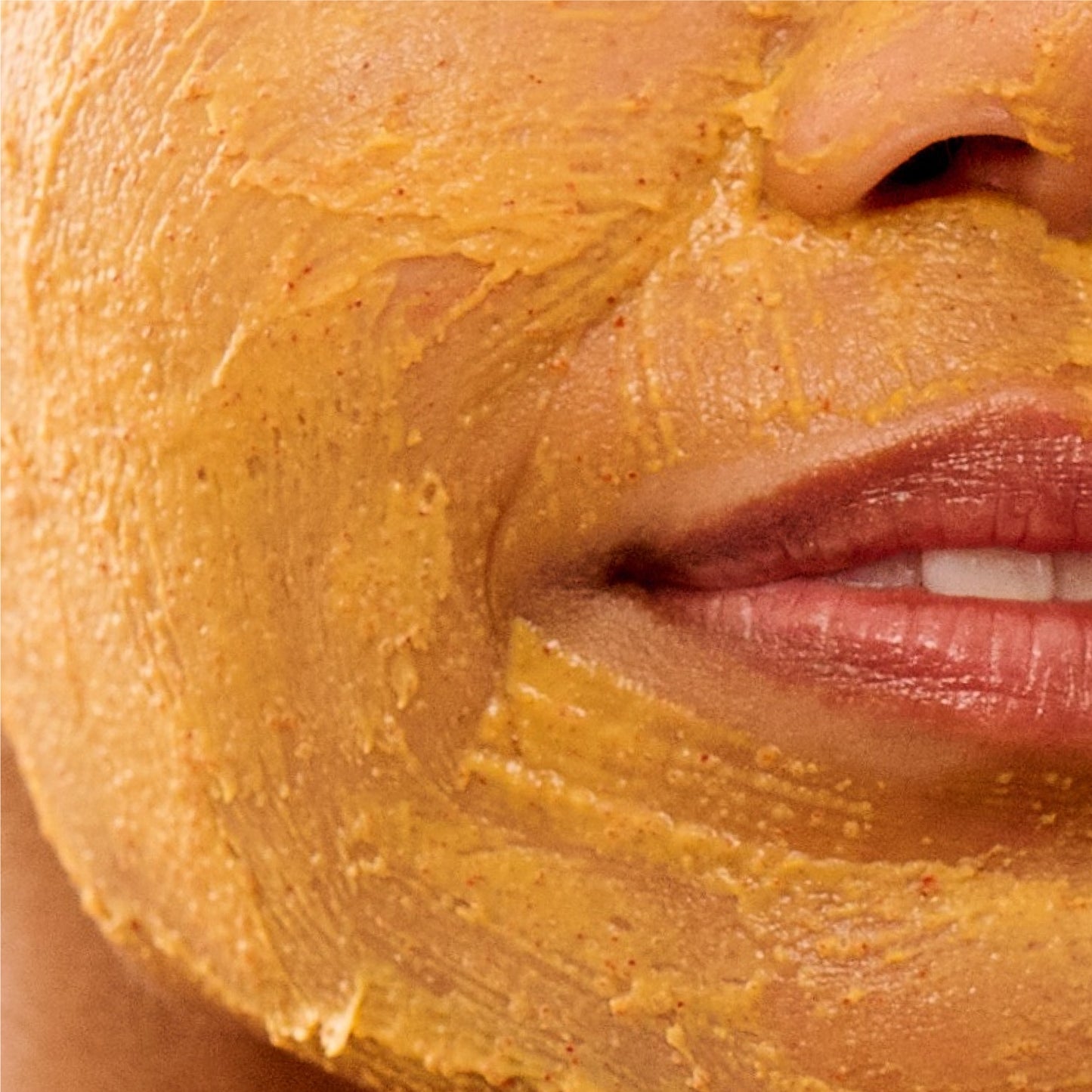 Pumpkin Powerhouse Resurfacing & Exfoliating Mask texture on model 