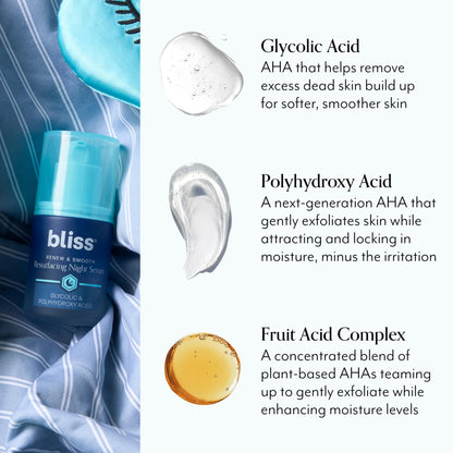 Renew & Smooth Resurfacing Night Serum - key ingredients