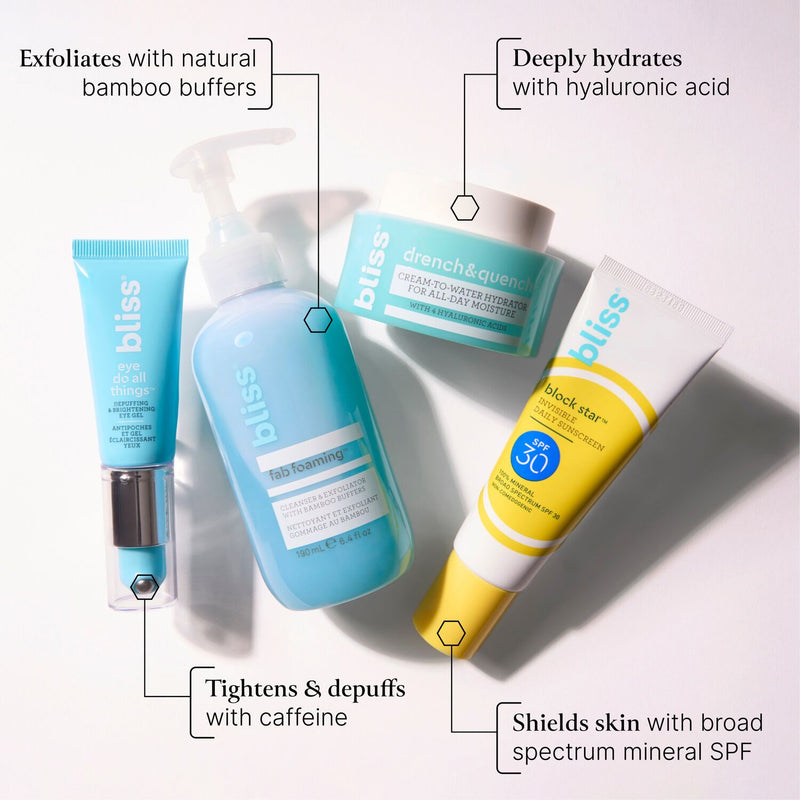 Bliss x LG Skin Bliss Starter Kit product benefits
