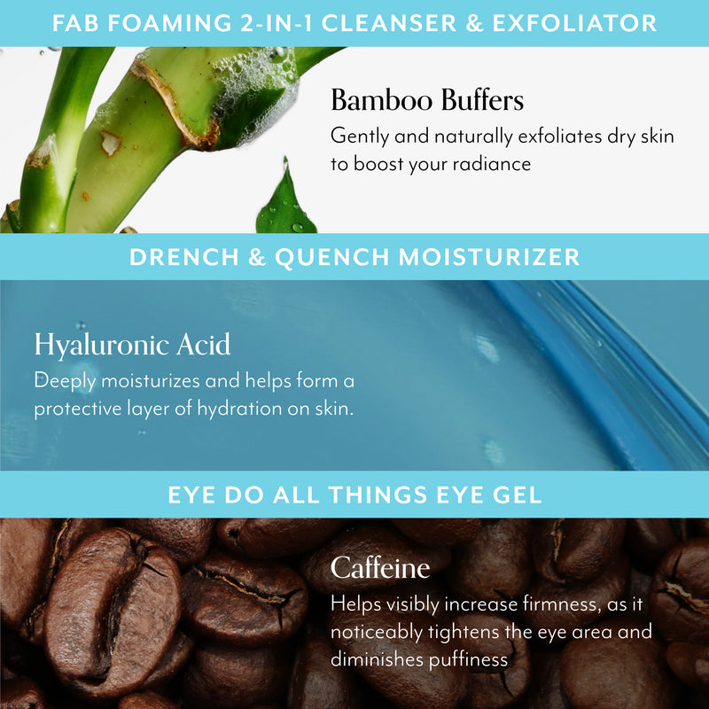 The Head-to-Toe Essentials Kit Skincare Key Ingredients