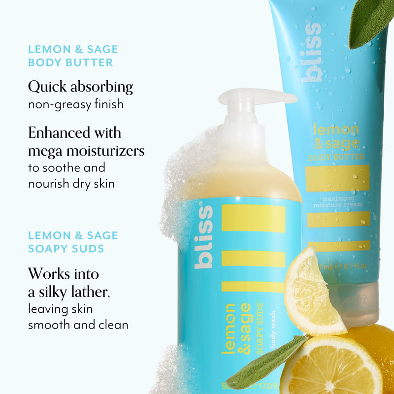 The Head-to-Toe Essentials Kit Lemon & Sage product benefits