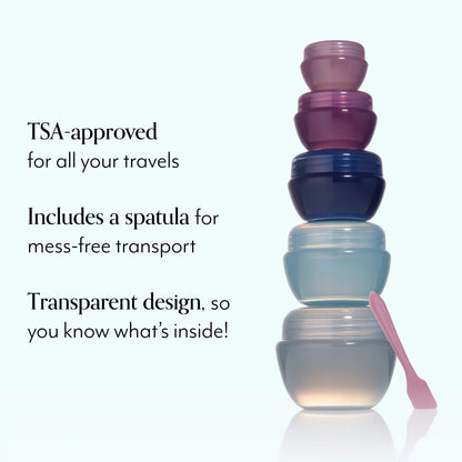 Spa To Go Reusable Travel Jar + Spatula Set Benefits