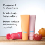 Spa To Go Hardcase + Travel Bottle Set benefits