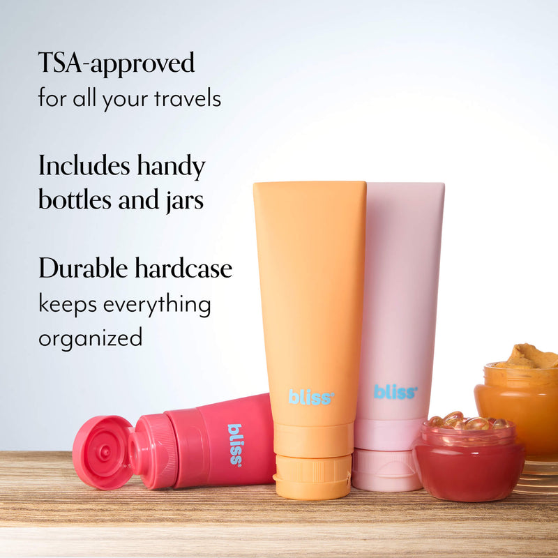 Spa To Go Hardcase + Travel Bottle Set benefits