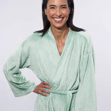 Spa at home velour bathrobe  model image