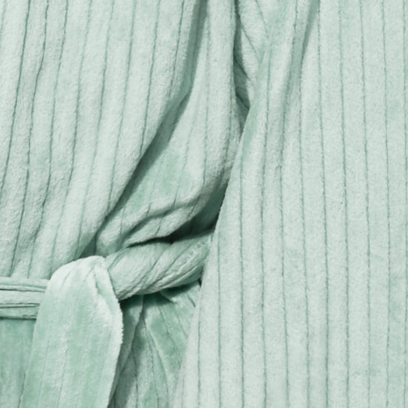 Spa at home velour bathrobe texture shot