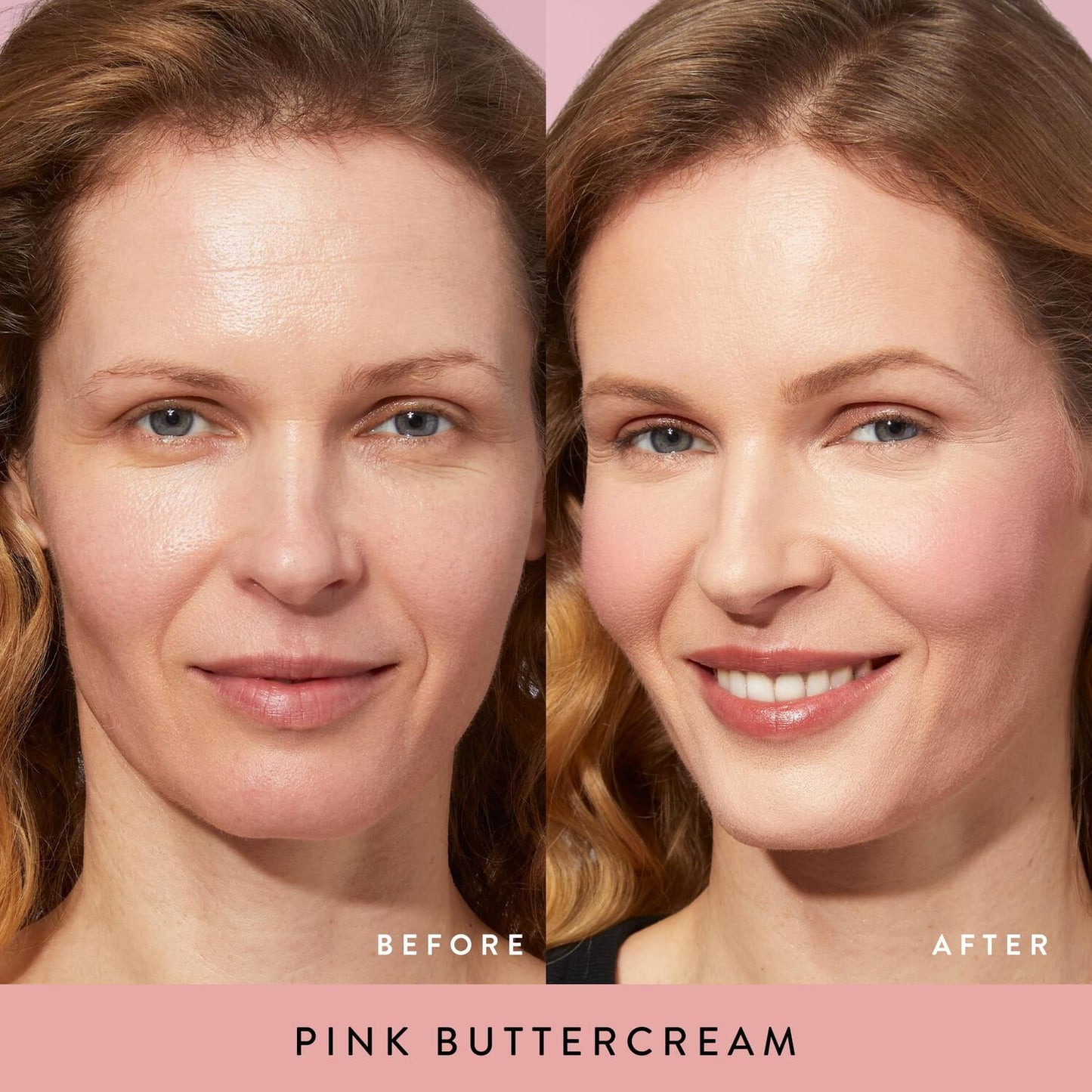 Blush-n-Brighten Model B&A in pink buttercream