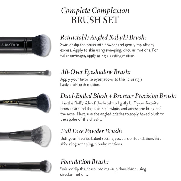 Complete Complexion Makeup Brush Kit (5PC)