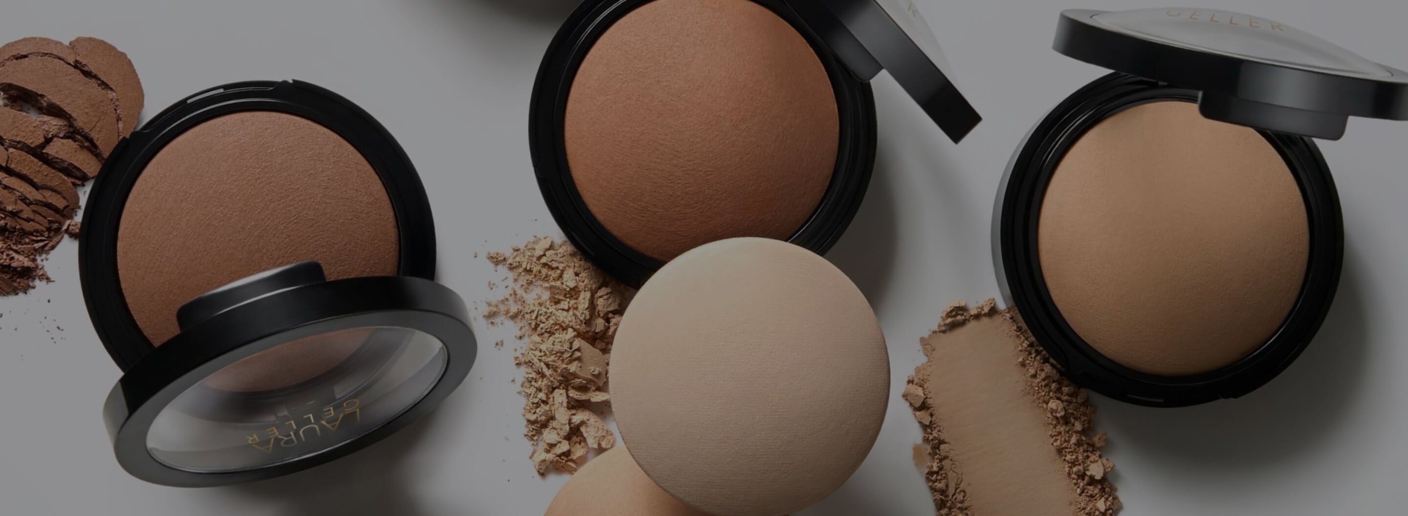 Double Take Baked Full Coverage Foundation lifestyle product layflat with texture