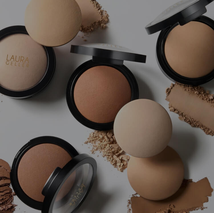 Double Take Baked Full Coverage Foundation lifestyle product layflat with texture