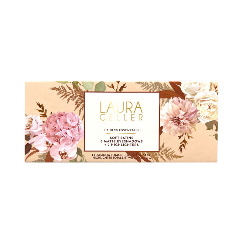 Laura’s Essentials Soft Satins 6-Well Eyeshadow + 2-Well Highlighter Palette
