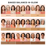 Baked balance n glow shade chart