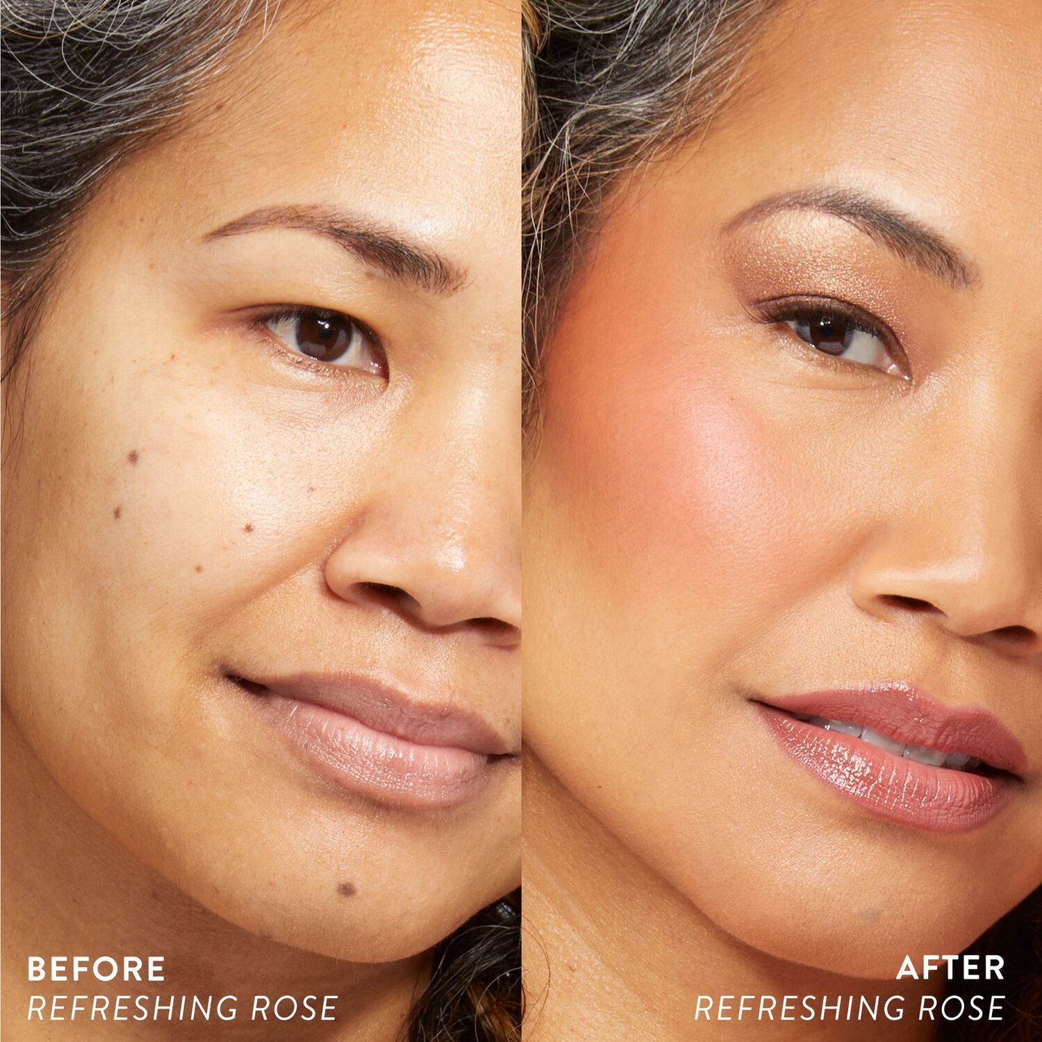 Serum Blush Cheek Tint model B&A in Refreshing Rose