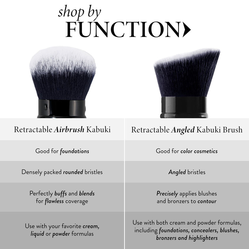 Retractable Airbrush Kabuki Brush