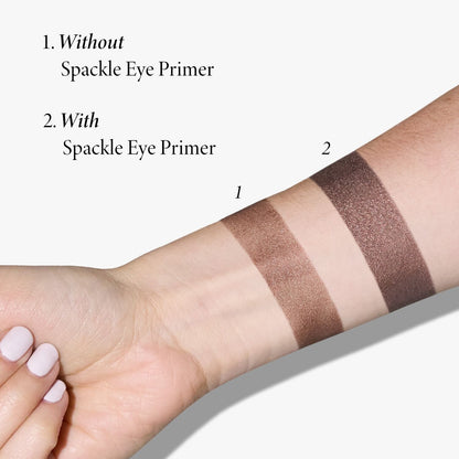 Spackle Waterproof Eyeshadow Primer eyeshadow with and without image