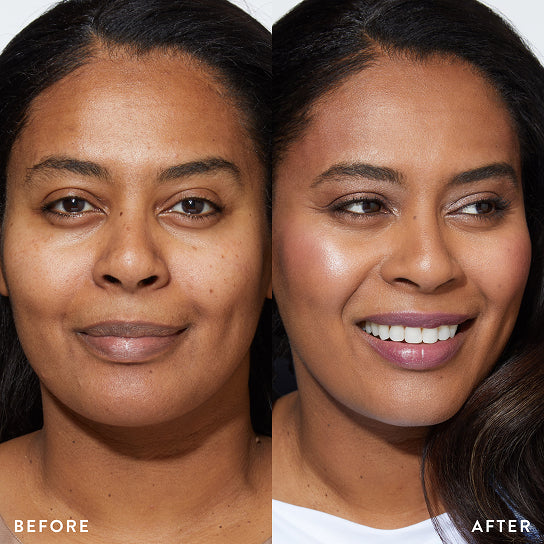 model before and after for best of the best baked face palette