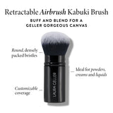 Retractable Airbrush Kabuki Brush