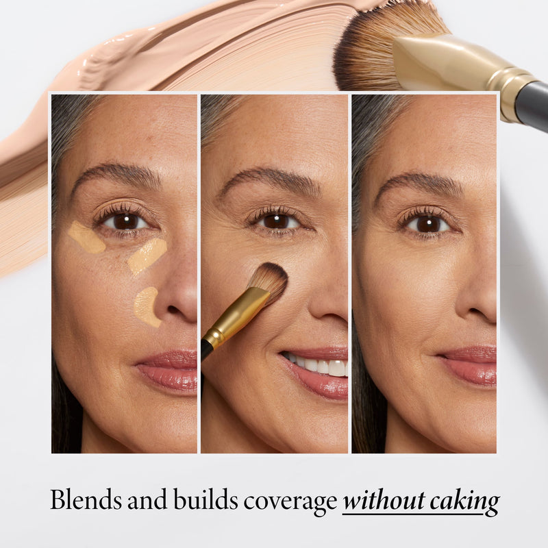 Angled Precision Concealer Brush Benefits with Model