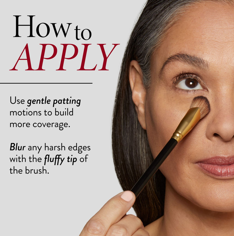 Angled Precision Concealer Brush how to apply