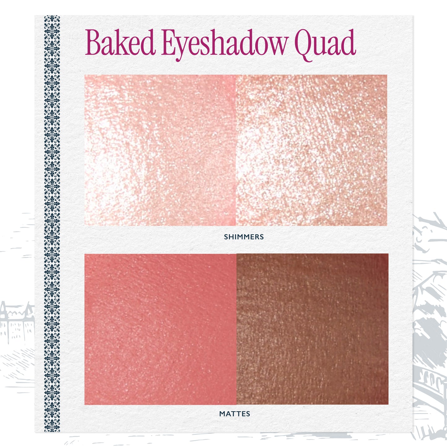 Limited Edition Baked Eyeshadow Quad- Pink Buttercream