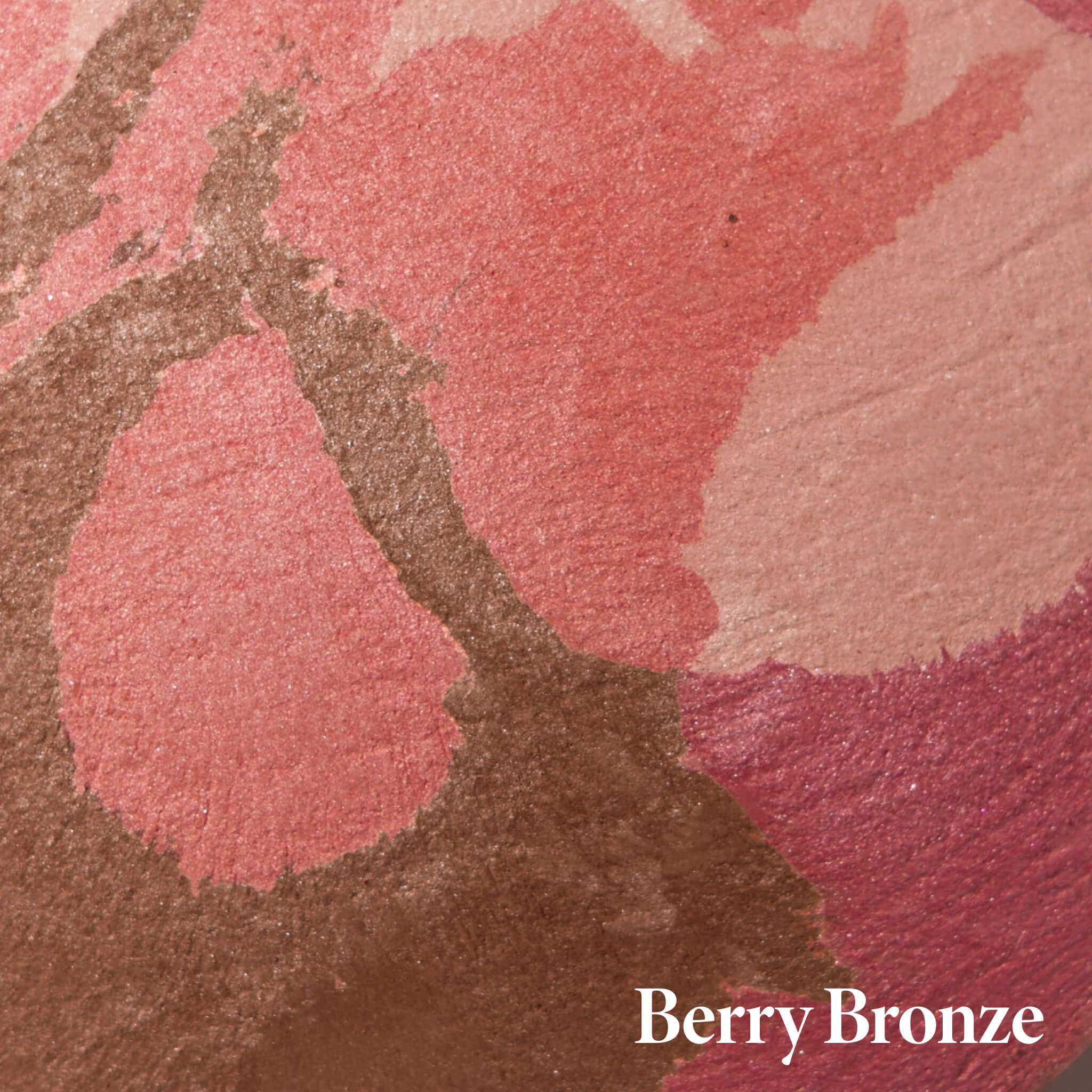 Baked Blush-n-Bronze Marbleized 2-in-1 texture in Berry Bronze