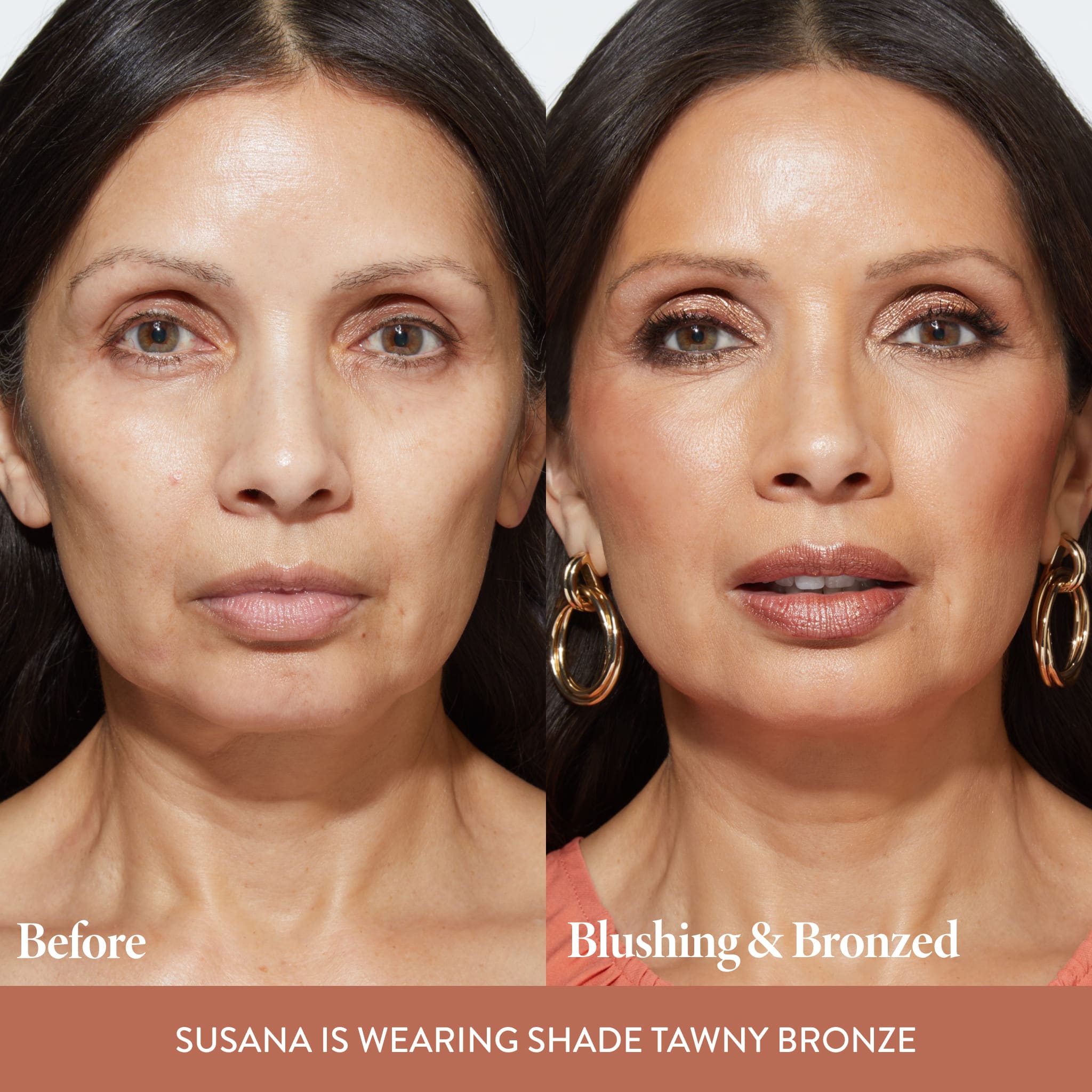 Baked Blush-n-Bronze Marbleized 2-in-1 model B&A in Tawny Bronze