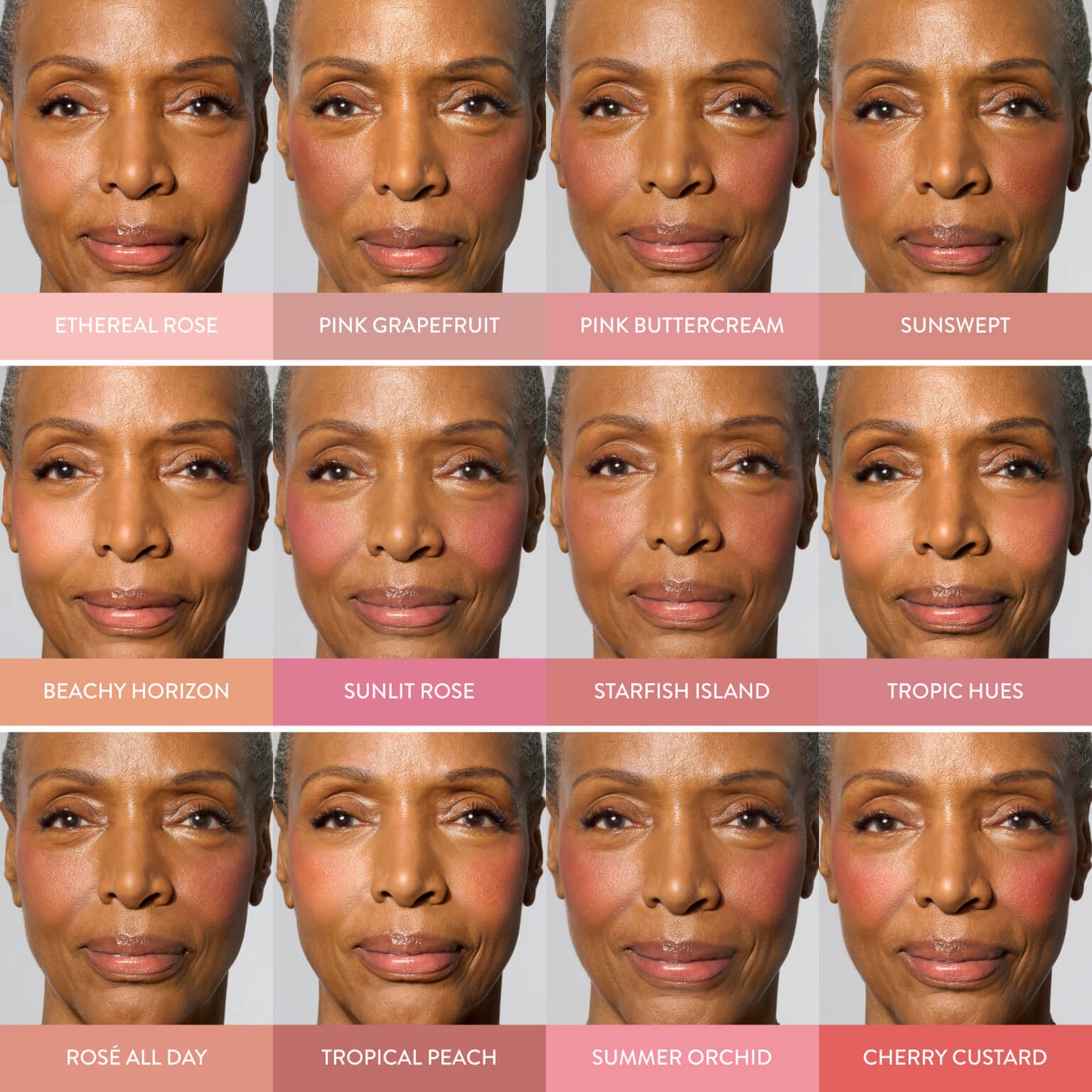 Blush-n-Brighten Full Face Model Grid - deep