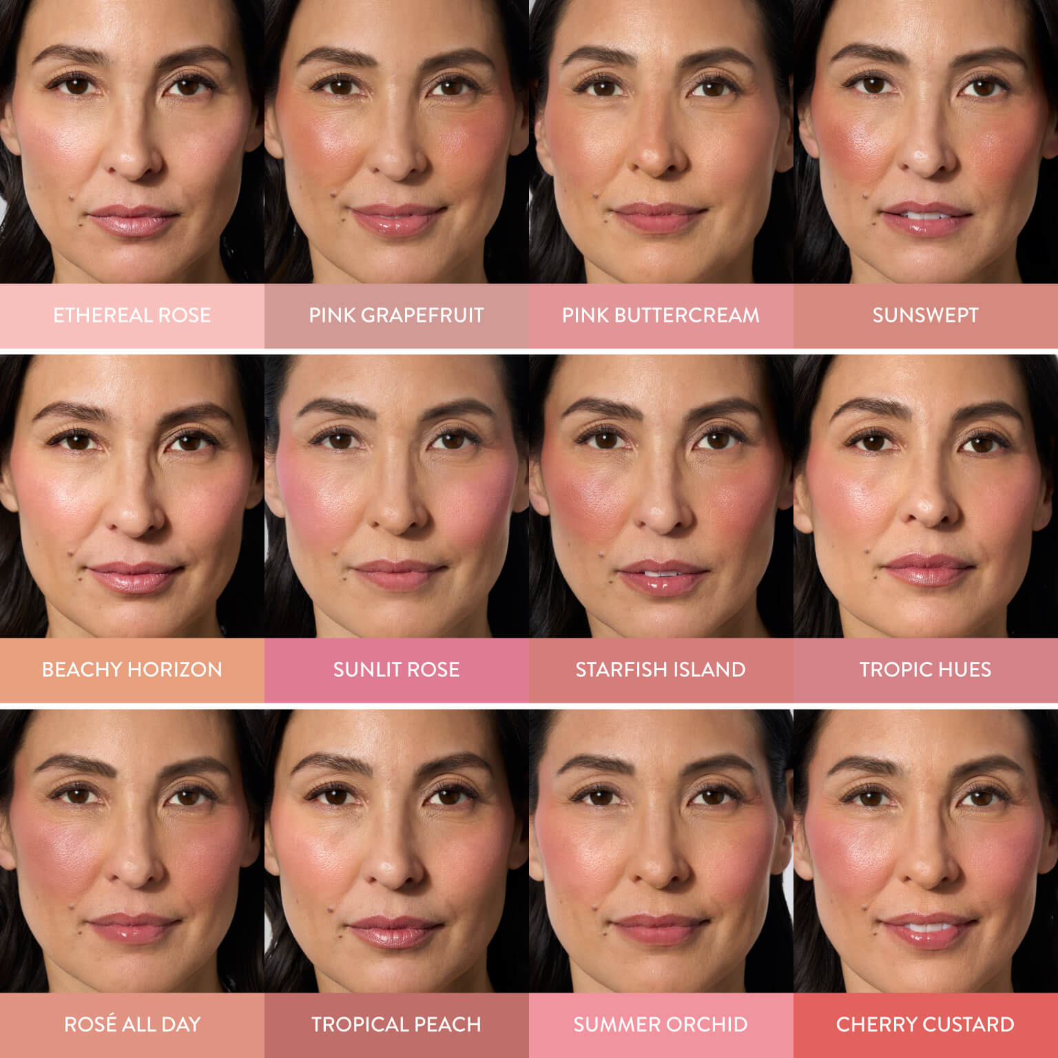 Blush-n-Brighten Full Face Model Grid - medium