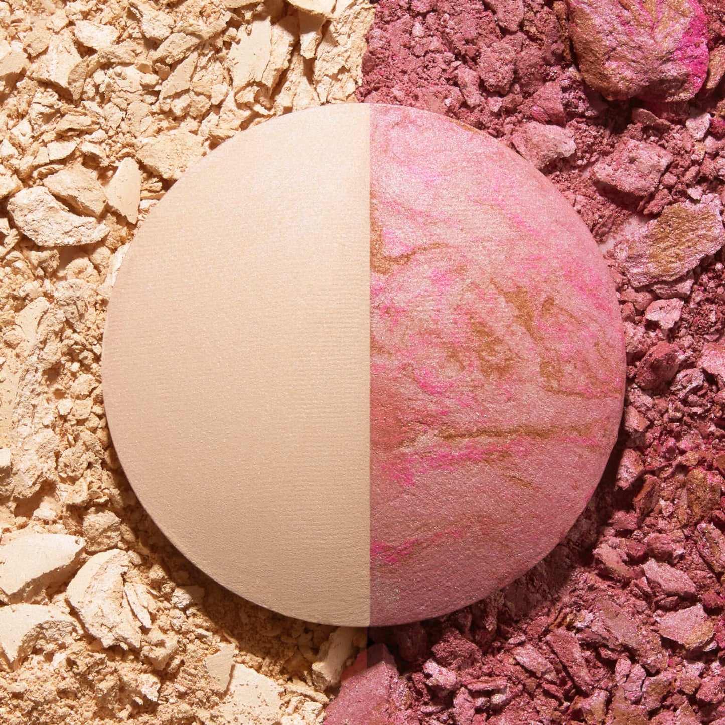 Baked Blush-n-Highlight Split texture