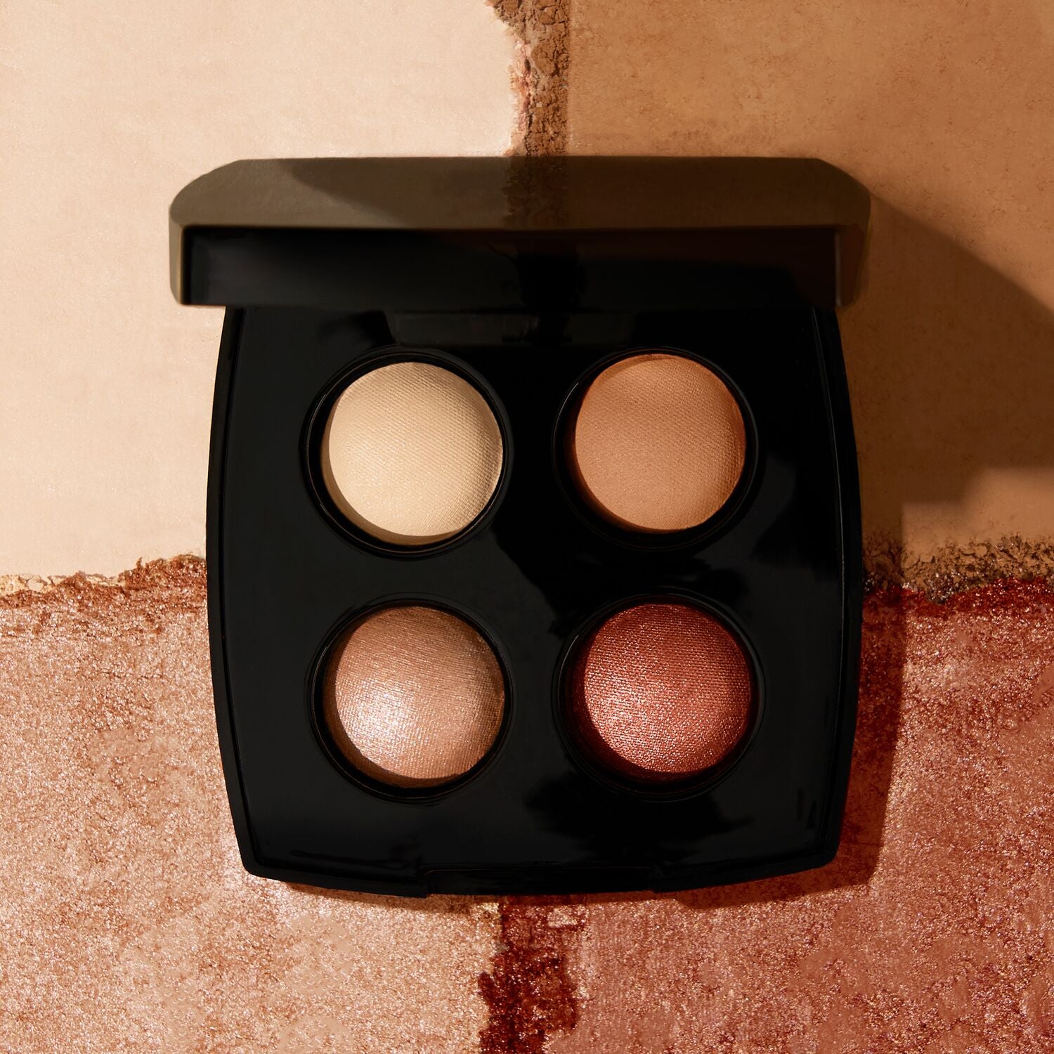 Baked Eyeshadow Quad- soldier/swatch - Tropic Hues