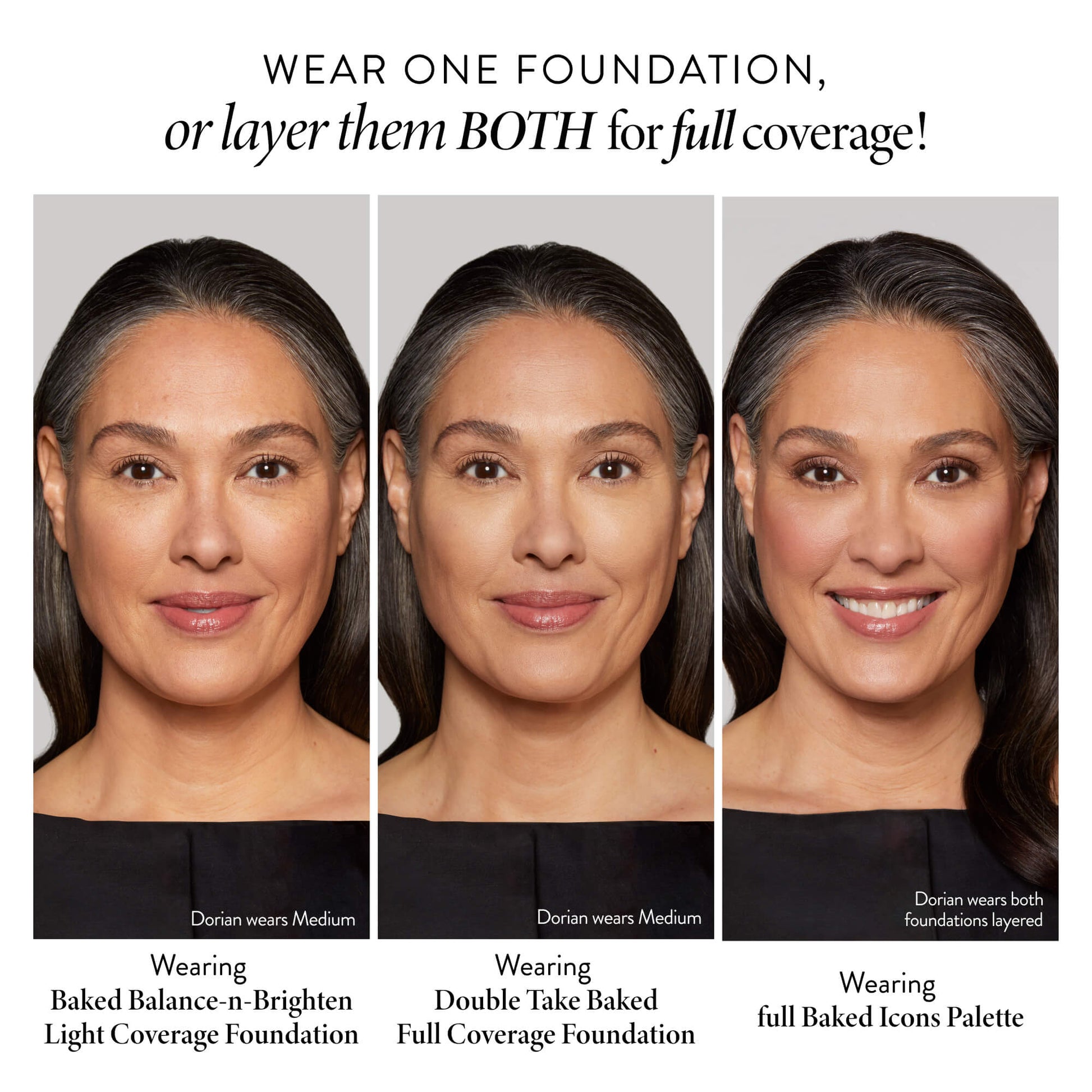 Baked Icons Complete Full Face Palette 3 ways to wear