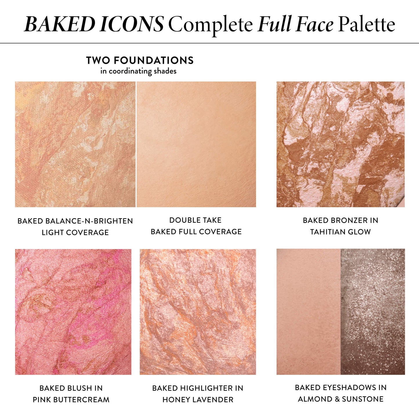 Baked Icons Complete Full Face Palette group texture