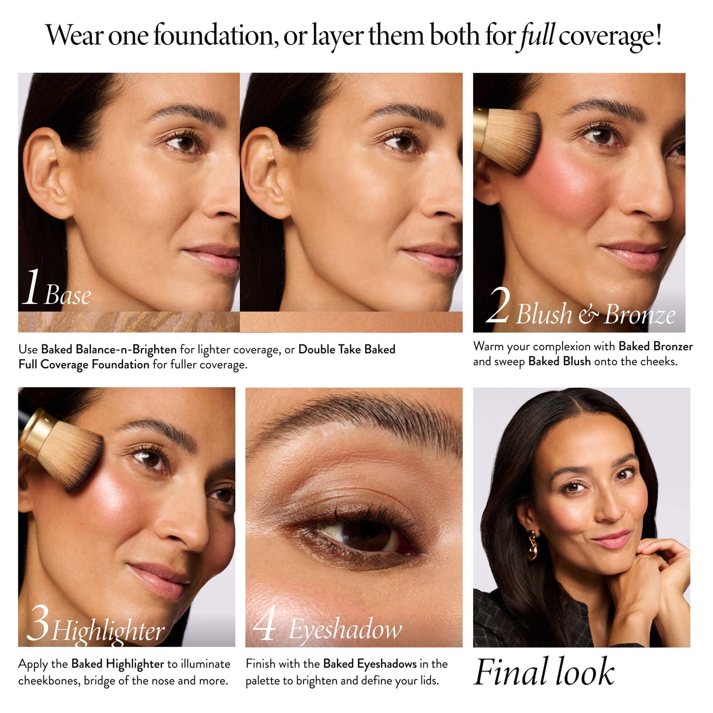 Baked Icons Routine Builder - wear one foundation or layer for full coverage