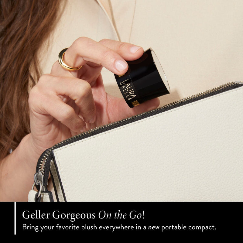Laura Geller Baked To Go Blush On the Go product callout - Geller Gorgeous On The Go