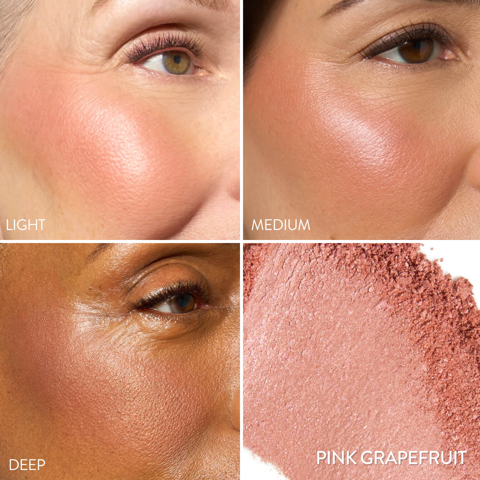 Blush-n-Brighten Model Grid in pink grapefruit