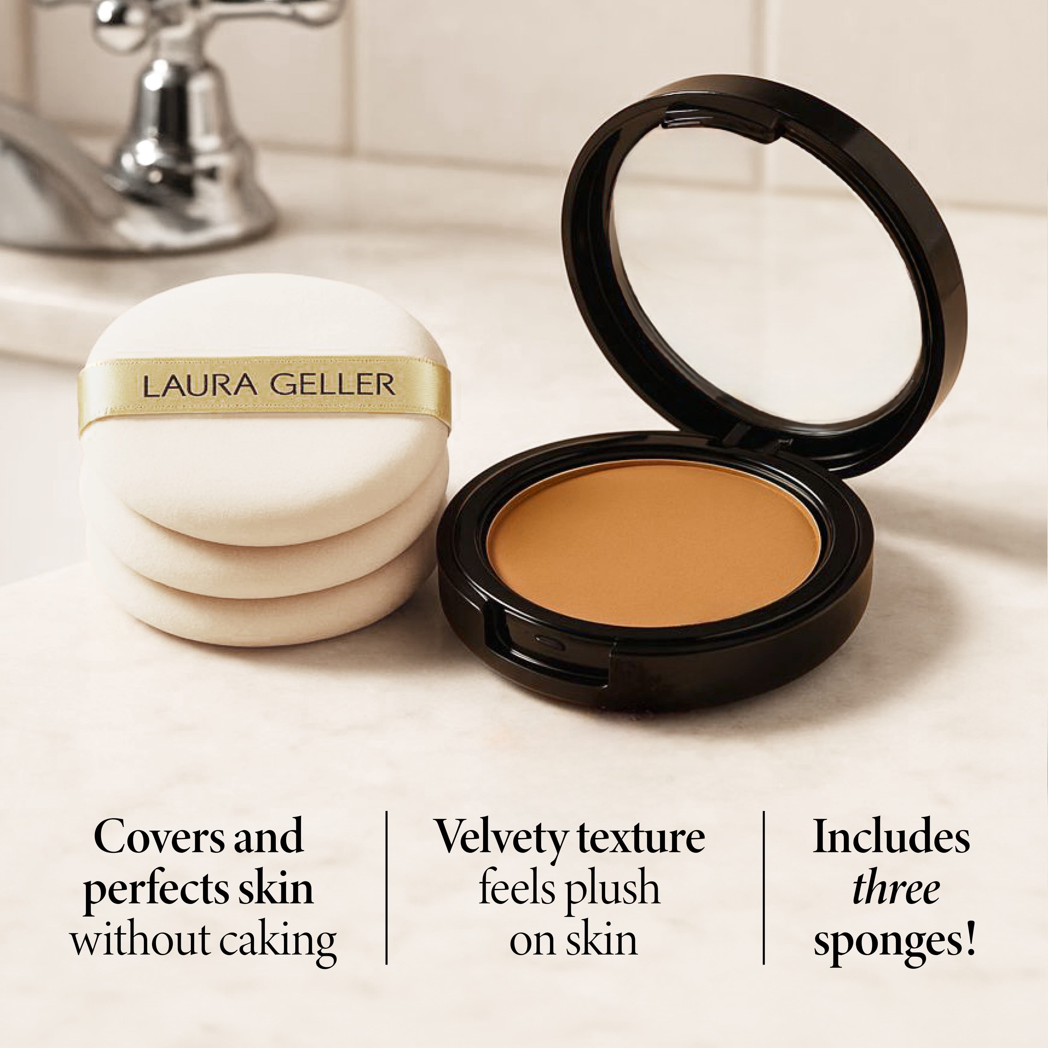 Baked Foundation Sponge Trio product benefit