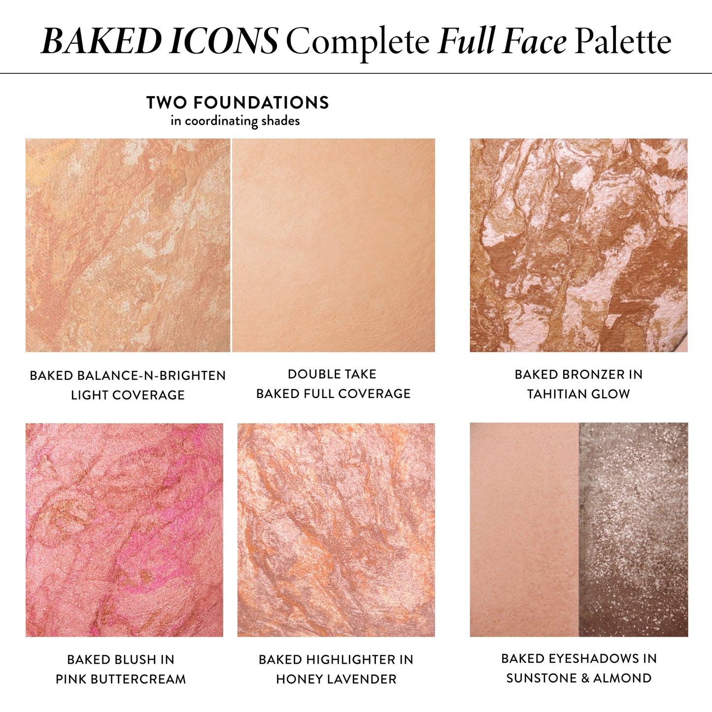 Baked Icons Complete Full Face Palette group texture