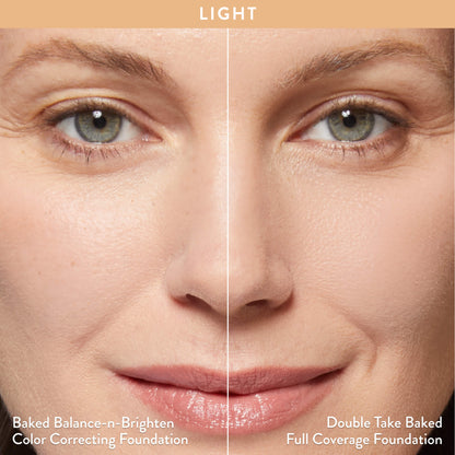 Baked Icons Complete Full Face Palette light model 2 ways to wear