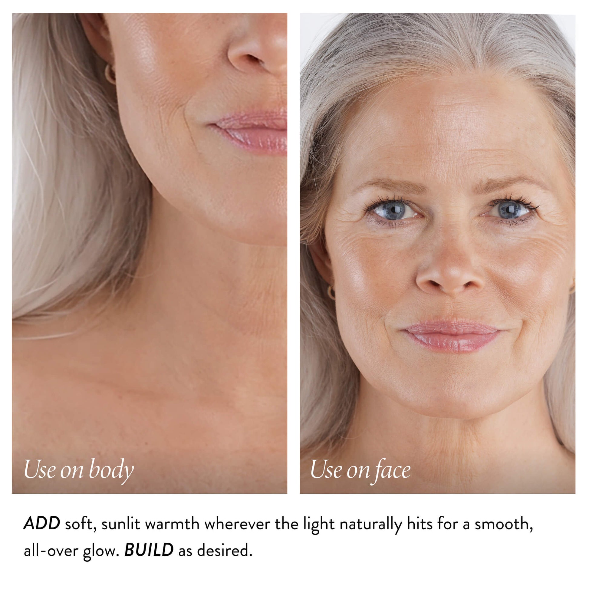 Baked Illuminating Face + Body Bronzer PDP Application