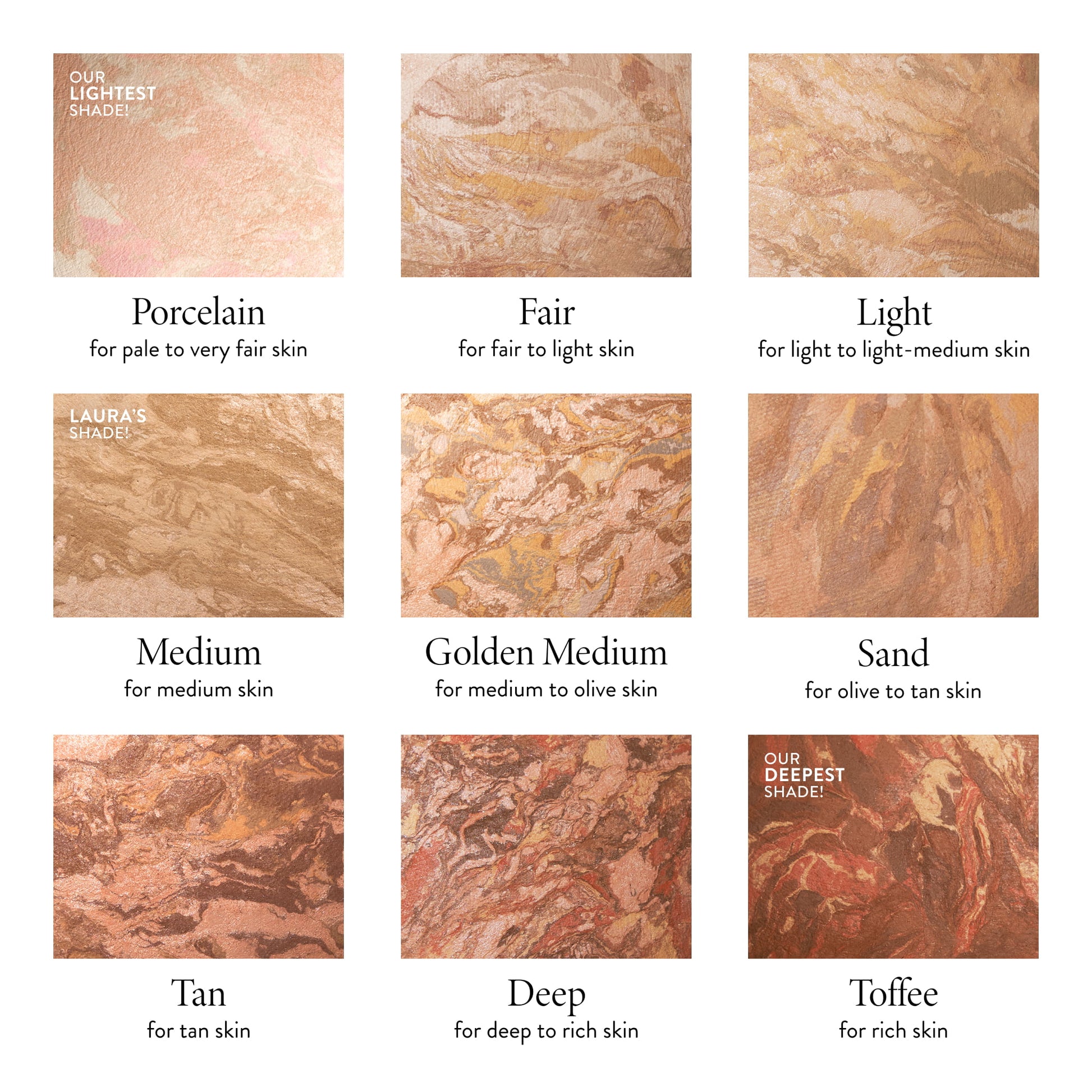 Baked Balance-n-Glow Illuminating Foundation shade descriptions