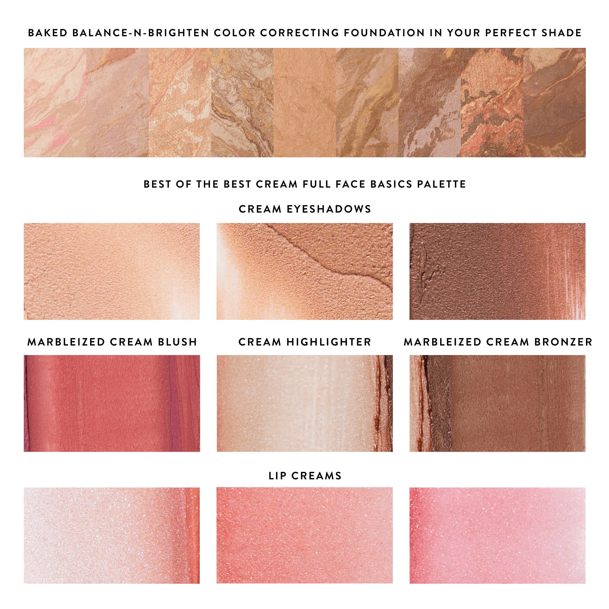 Best of the Best Cream Starter Kit (3PC) shade chart