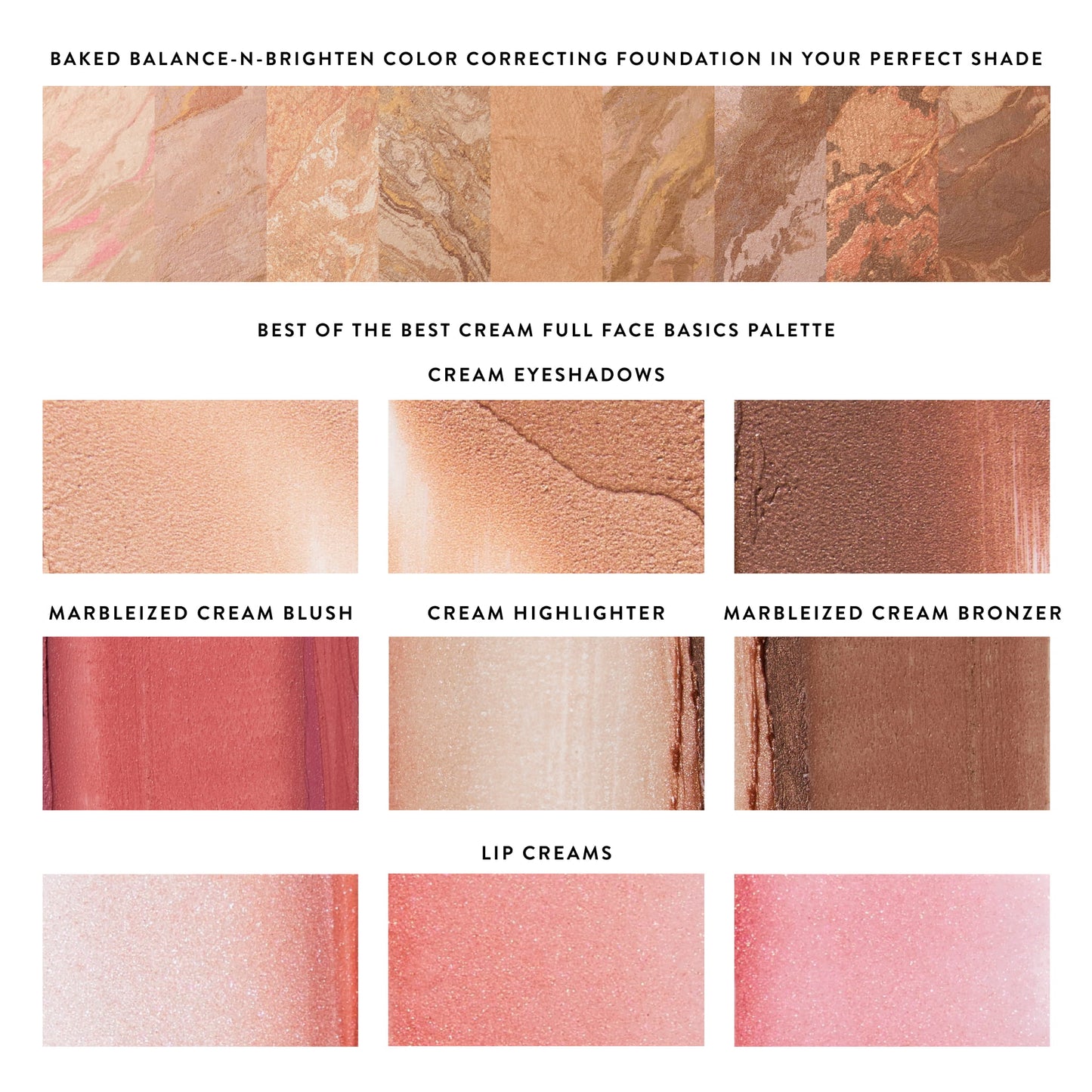 Best of the Best Cream Starter Kit (3PC) shade chart