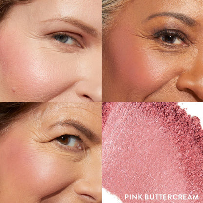Blush-n-Brighten Model Grid in pink buttercream